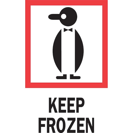 Decker Tape Products Label, DL4270, KEEP FROZEN, 4" X 6" DL4270